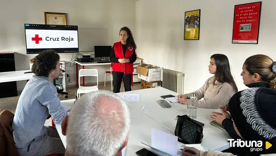 Formación de Cruz Roja en comercio y almacén en Las Navas