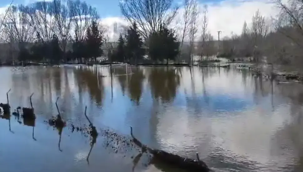 Efectos de la borrasca Jana en el entorno del Adaja en Ávila