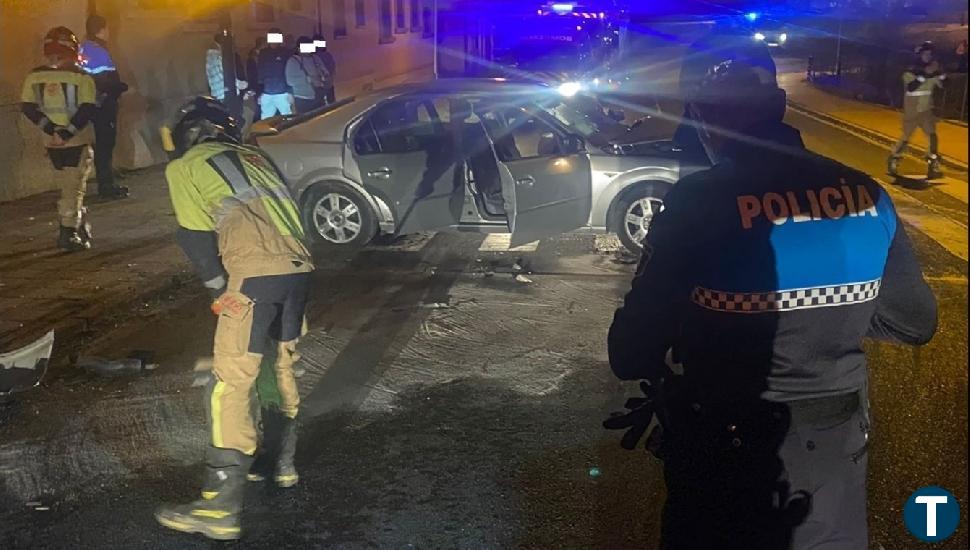 Accidente sin heridos cerca del puente Adaja