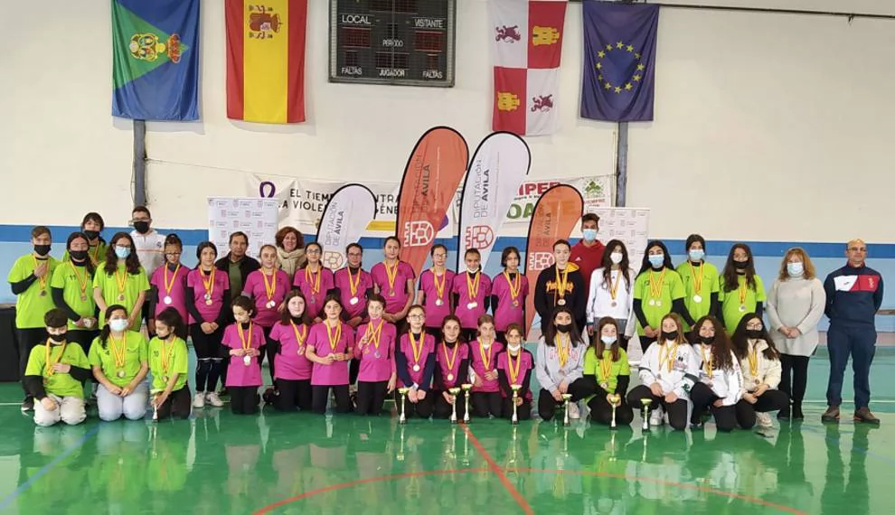 Ganadores de los Juegos Escolares Provinciales de fútbol sala y voleibol infantil