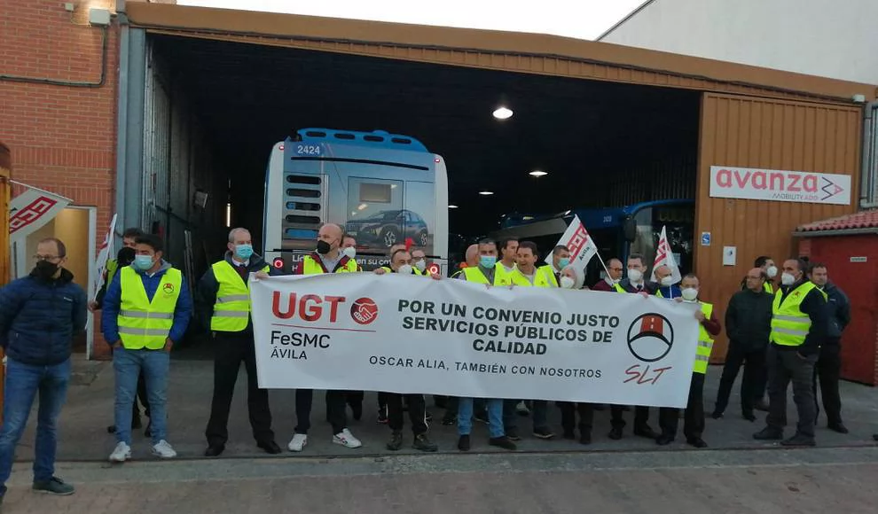 Comienzan los paros de los trabajadores de Avilabus