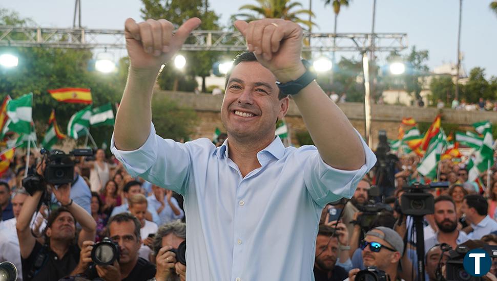 Histórica mayoría absoluta del PP de Juanma Moreno en Andalucía 