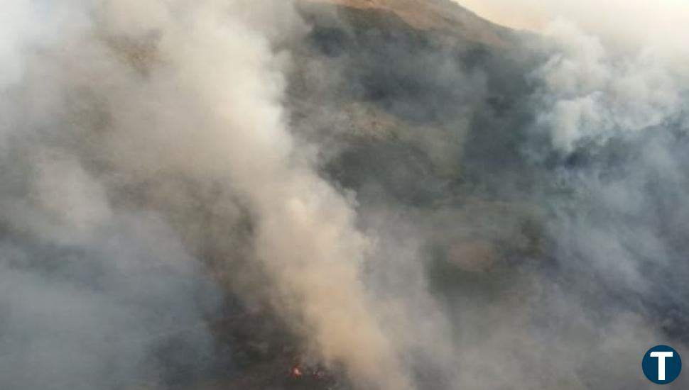 Declarado el nivel 1 en el fuego de San Esteban del Valle