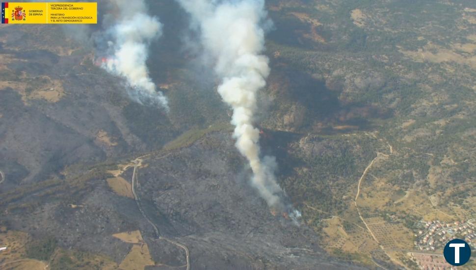 Una colilla mal apagada, causa del incendio de Cebreros, que esta noche se ha reactivado   