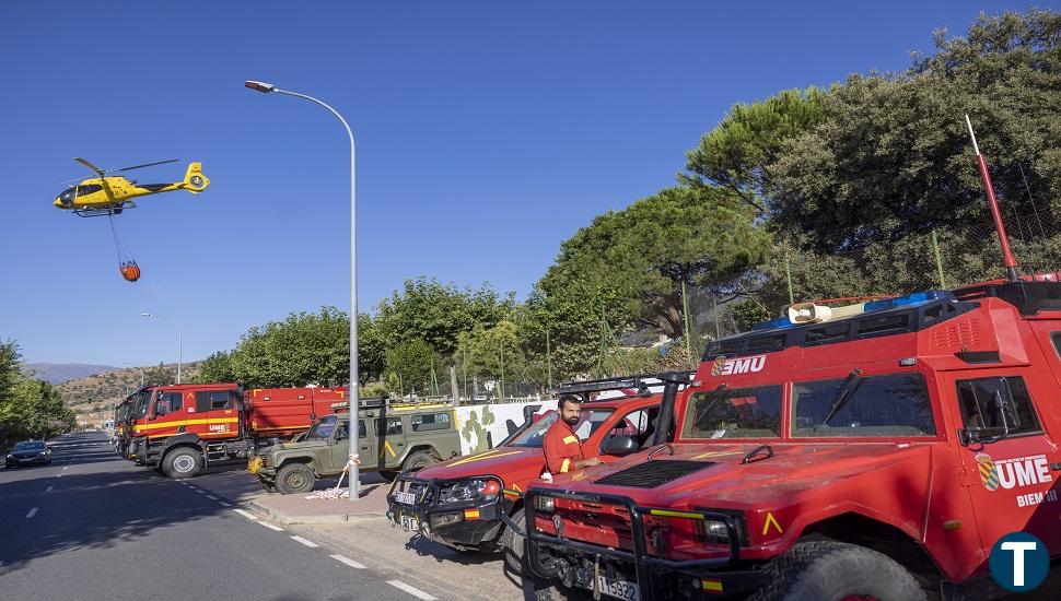 Desmovilizada la UME, que continúa con descargas aéreas para refrescar puntos calientes