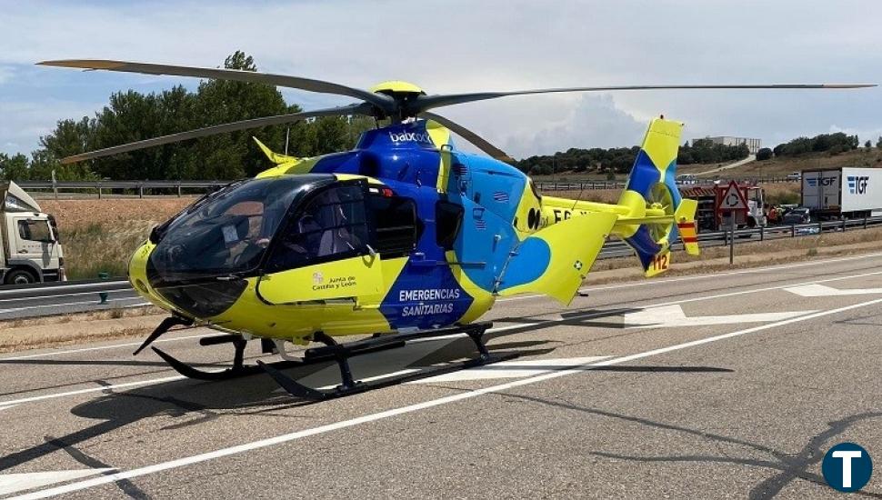 Herido un varón tras salirse de la carretera con una moto en Navalosa 