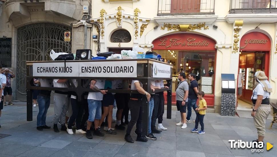 'Échanos kilos', ensayo solidario de La Estrella