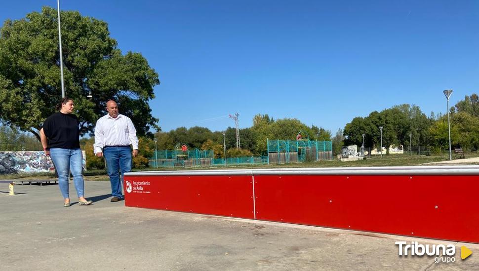 Ávila estrena pista de skate en la ribera del Adaja