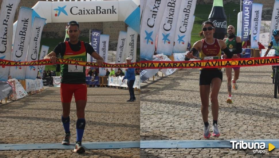 Luis Miguel Sánchez y Verónica Sánchez se hacen con la Media Maratón