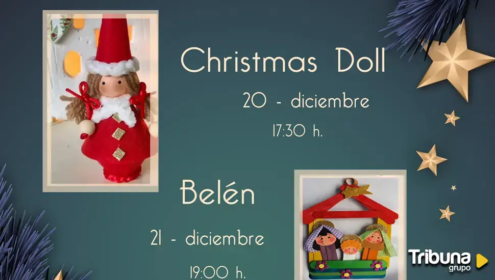 Talleres de manualidades navideñas para los más jóvenes