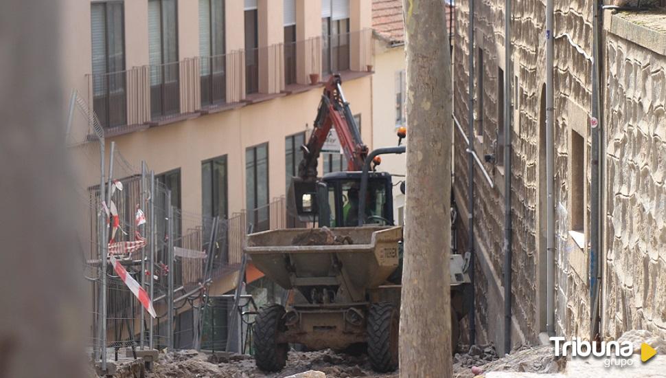 Se inician las obras de las escaleras mecánicas en la Cuesta Antigua