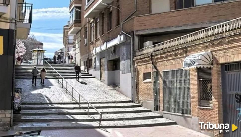 Cortes al tráfico peatonal en la Cuesta de Julio Jiménez