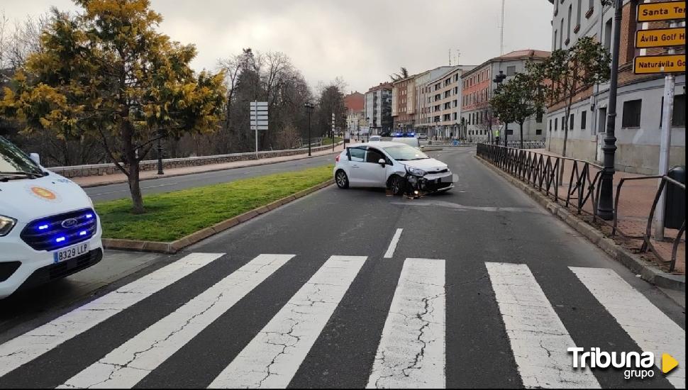 Aparatoso accidente en la Avenida de Madrid