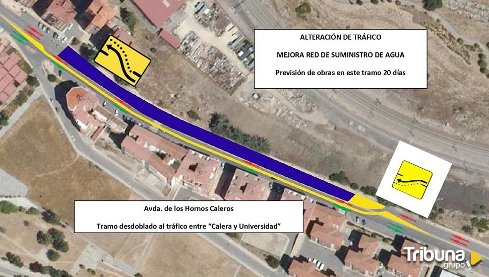 Alteraciones de tráfico en la avenida Hornos Caleros