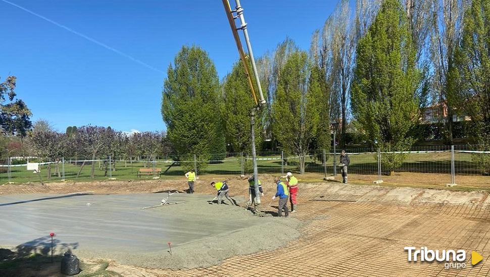 Nuevo sistema de bombeo en el estanque del Parque de los Patos