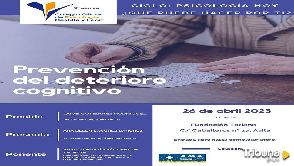 El COPCYL celebra en Ávila la charla 'Prevención del deterioro cognitivo'