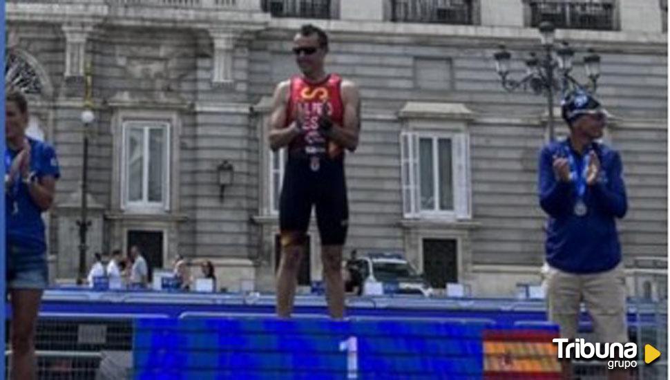 El abulense Juan Antonio del Peso, campeón de Europa de triatlón