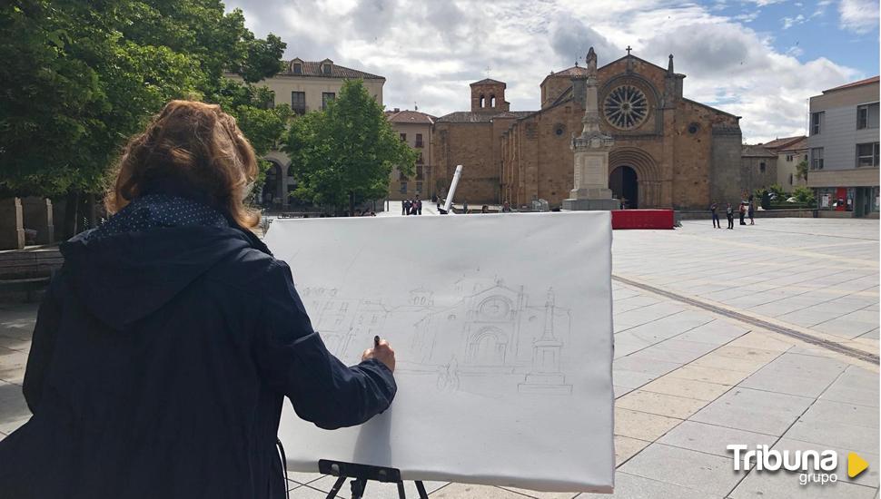 Cerca de 200 artistas "pintan" las calles de Ávila