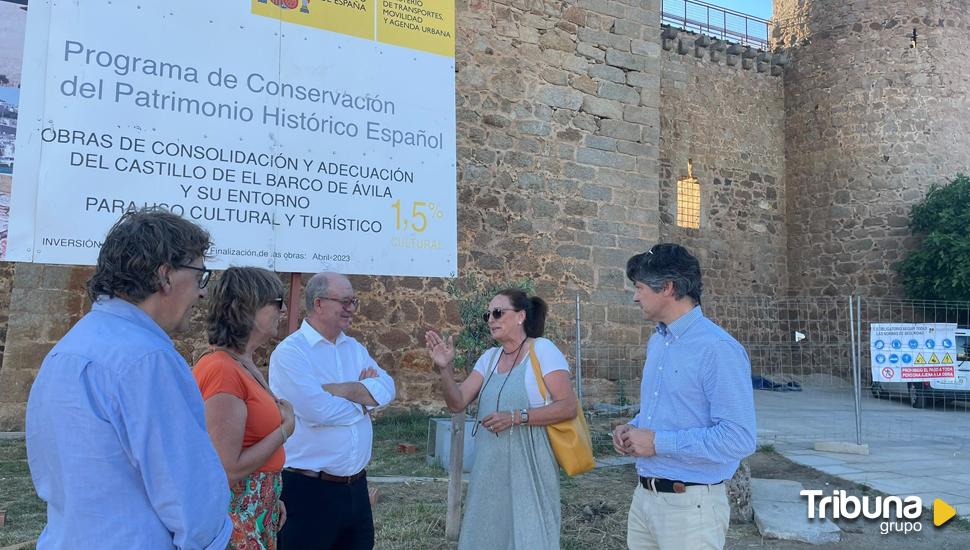 Caro destaca el impulso económico y cultural con la reforma del Castillo de Valdecorneja de El Barco