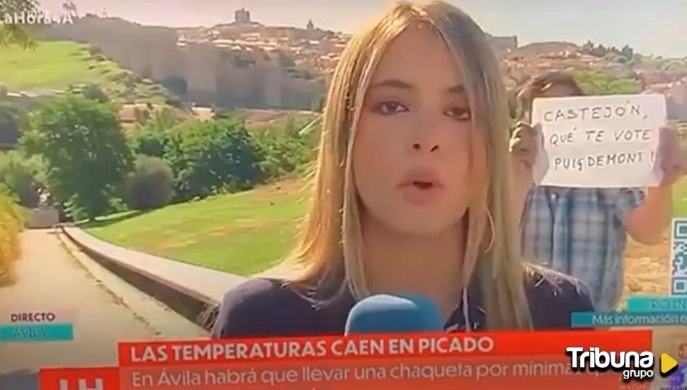 "Castejón, que te vote Puigdemont":  boicot a TVE en un directo en Ávila