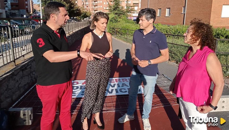 El PSOE pide rectificar los polémicos 300 metros de carril bici de Rodríguez Sahagún