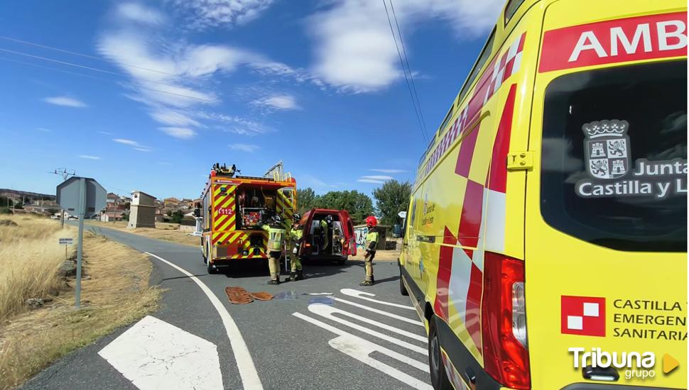 Un muerto y una herida tras colisionar una moto y un turismo en Berrocalejo de Aragona