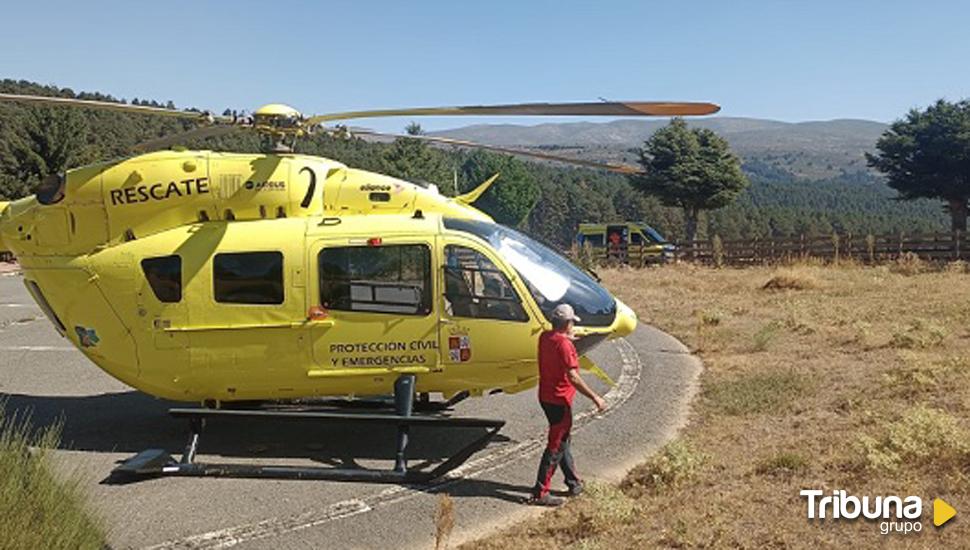 Evacuada al caer desde 10 metros en el Circo de Gredos