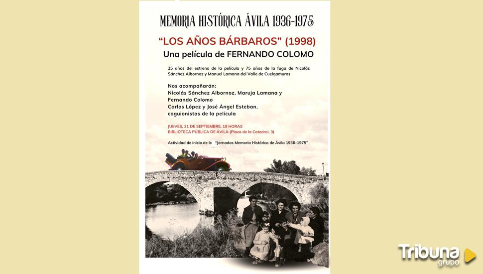 'Los años bárbaros' se proyectará en la Biblioteca Pública de Ávila