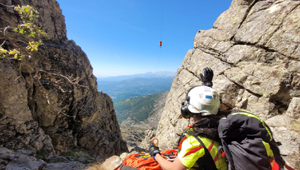 Rescatado un escalador tras sufrir una caída en Los Morenos