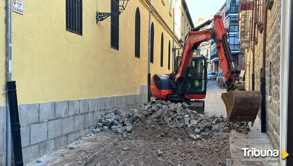 Sorpresa por las obras en el tramo arreglado de la calle de Jimena Blázquez