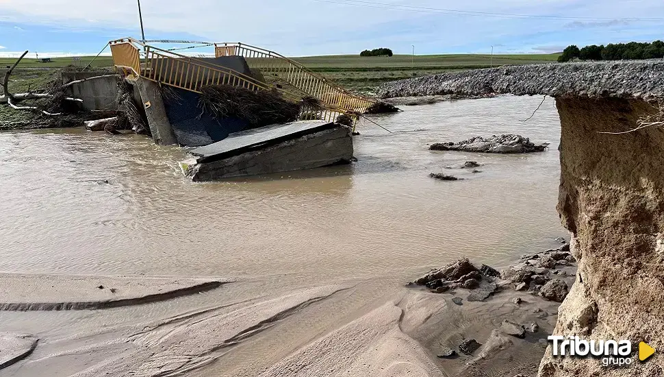 Graves daños en trece pueblos de la Moraña por los arroyos y ríos desbordados