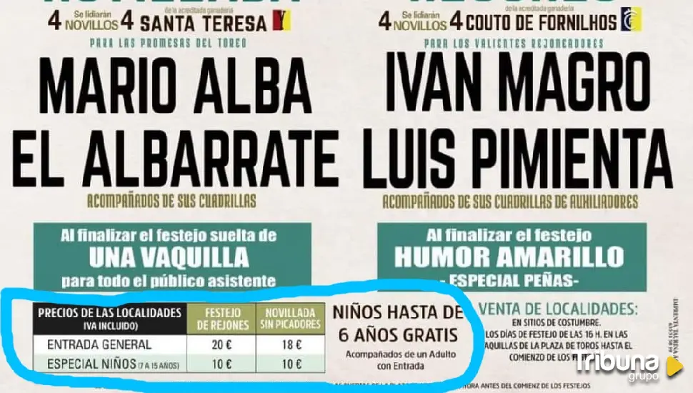 Denuncian el regalo de entradas a niños menores de 6 años para festejos taurinos en Ávila