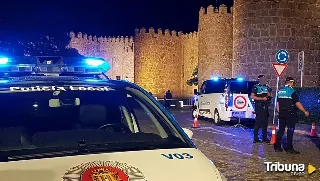 Daños materiales en un accidente de un joven bebido en Ávila