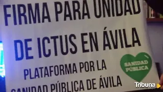 Firmas para impulsar la una Unidad de Ictus en el Hospital de Ávila