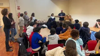 Alumnos franceses aprenden sobre las aves de Ávila en el Centro Medioambiental San Nicolás 