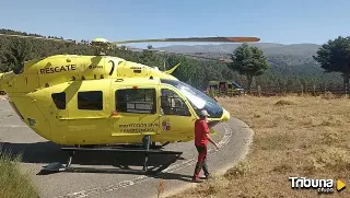 Rescate a una mujer de 41 años en la plataforma de Gredos