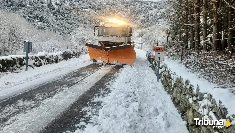 La nieve aparece en las zonas más elevadas de la provincia