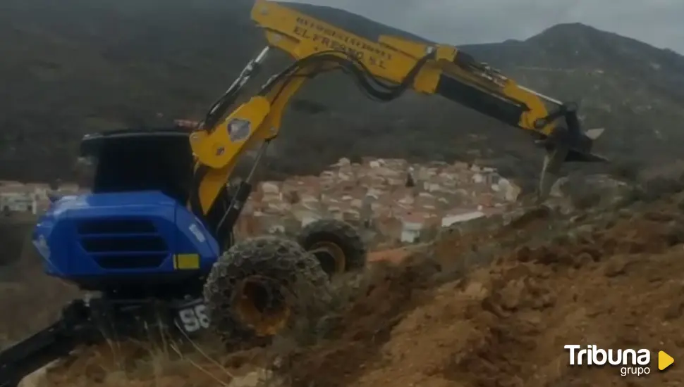 Desprendimientos y posibles riadas por un movimiento de tierras en Navalacruz