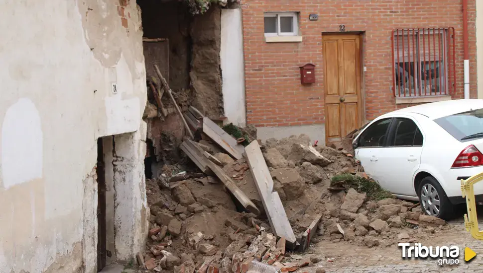 Nuevo derrumbe de un edificio abandonado en el barrio de Las Vacas