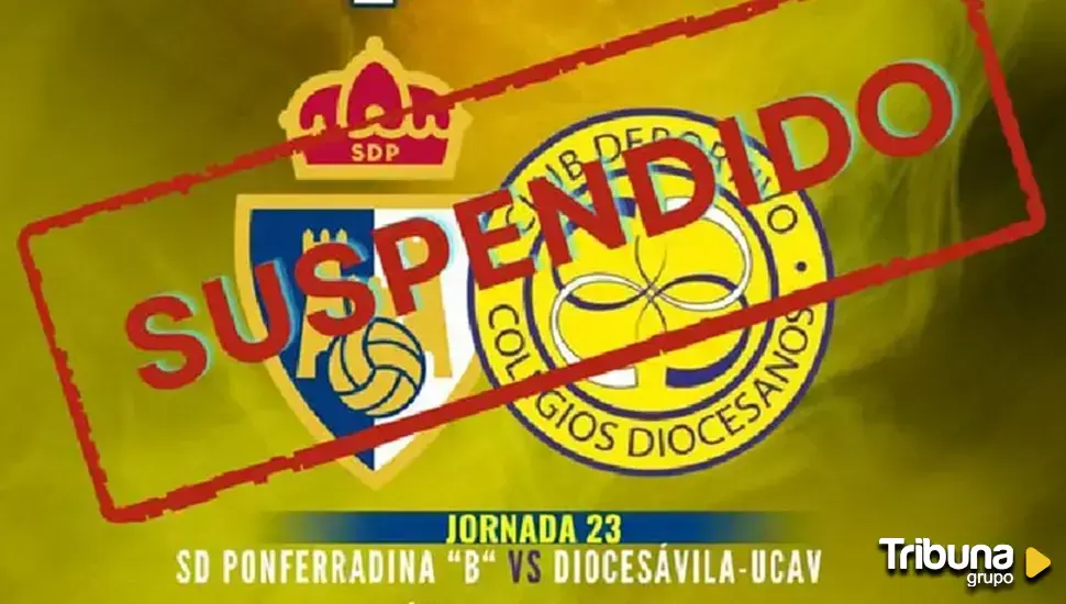 Suspendido el Ponferradina B-DiocesÁvila por la inundación de Compostilla