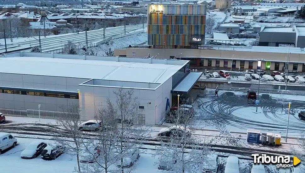 Nieve en la capital y en la provincia abulense