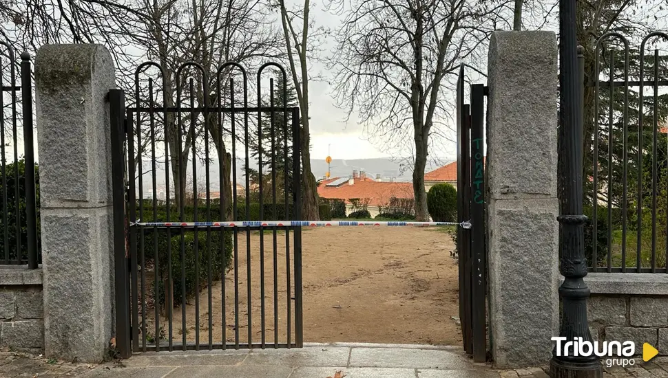 El fuerte viento obliga a cerrar tres parques en Ávila