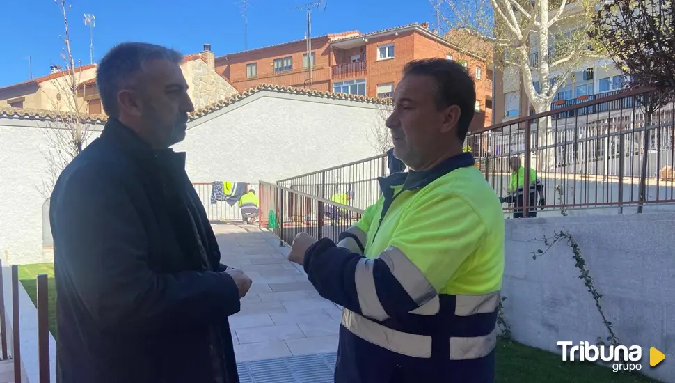 Obras en varios tramos del nuevo eje peatonal de la zona sur de Ávila