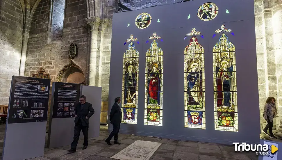 La vidrieras de la Catedral de Ávila, a ras de suelo