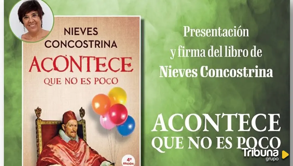 Nieves Concostrina presenta en Ávila su libro 'Acontece que no es poco'