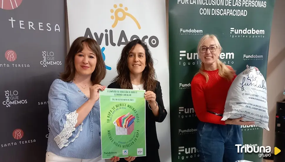 Campaña de donación de ropa y economía circular para las empresas de Ávila 