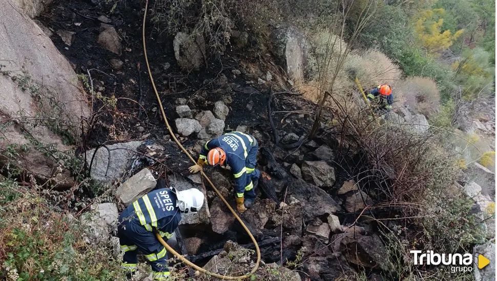 Sofocado un incendio intencionado en El Tiemblo