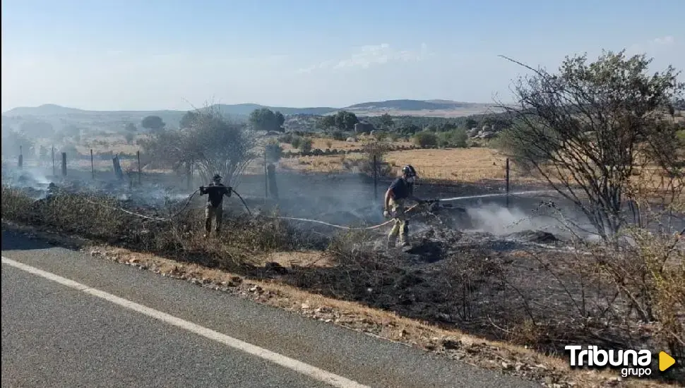 Controlado el incendio de San Esteban del Valle