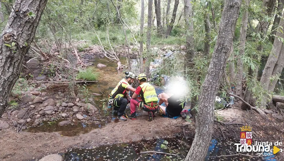 Evacuado un herido en las inmediaciones de la Garganta de los Caballeros