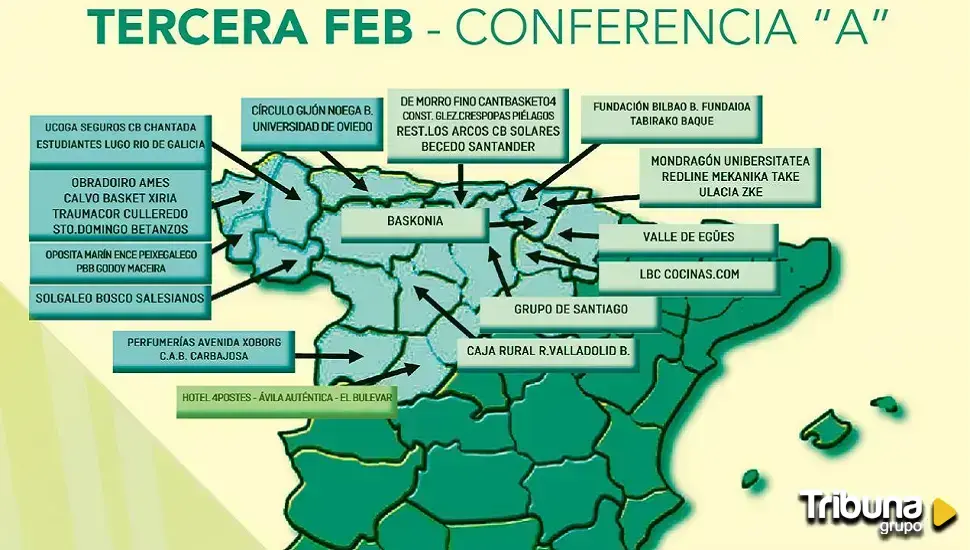 Rivales gallegos, asturianos y salmantinos para el Óbila en la nueva Tercera FEB